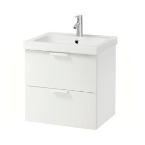 IKEA - Armario lavabo 2 cajones Blanco/Dalskär grifo