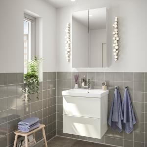 IKEA - ODENSVIK Muebles baño j4 alto brillo blanco/Dalskär…
