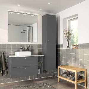 IKEA - HÖRVIK Muebles de baño j7 Gillburen gris oscuro/efec…