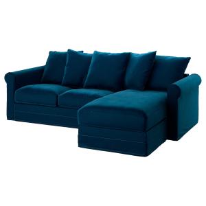 IKEA - Funda sofá cama 3  chaiselongue/Djuparp azul verdoso…