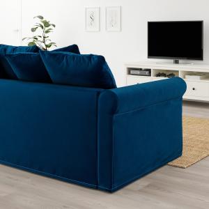IKEA - Sofá de 2 plazas Djuparp azul verdoso oscuro