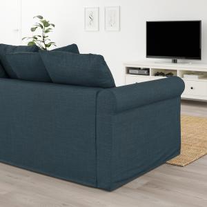 IKEA - Sofá de 2 plazas Hillared azul oscuro