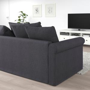IKEA - Sofá de 4 plazas con chaiselongue Sporda gris oscuro