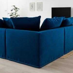 IKEA - Sofá 5 plazas esquina  chaiselongue/Djuparp azul ver…