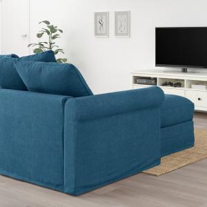 IKEA - Sofá cama 3 plazas  chaiselongue/Tallmyra azul