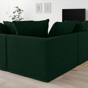 IKEA - Sofá rinconera de 4 plazas Tallmyra verde oscuro