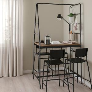 IKEA - STIG Mesa&4 sillas negro/negro