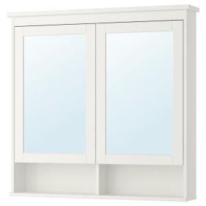 IKEA - Armario baño con espejo, 2 puertas blanco 103x16x98…