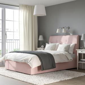 IKEA - Canapé tapizado Gunnared rosa claro 140x200 cm