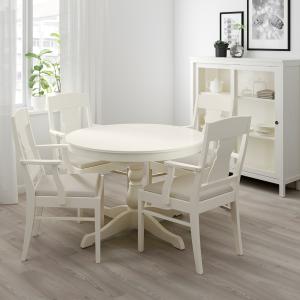 IKEA - INGATORP Mesa y 4 sillas blanco