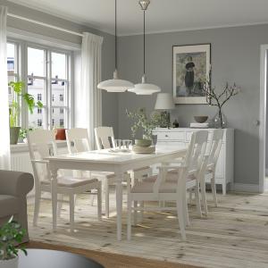 IKEA - INGATORP Mesa y 6 sillas blanco blanco/Nordvalla bei…