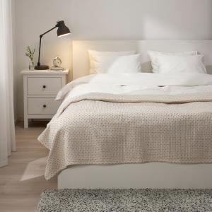 IKEA - Colcha cama hueso/gris 230x250 cm