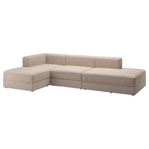 IKEA - Sofá 3,5 con chaiselongue Samsala gris/beige