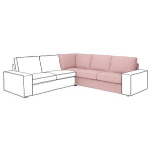 IKEA - Módulo de esquina Gunnared marrón rosa claro