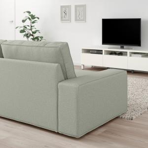 IKEA - Sofá de 4 plazas con chaiselongue Gunnared verde cla…