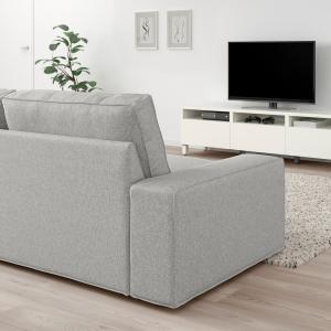 IKEA - Sofá de 4 plazas con chaiselongue Tallmyra blanco/ne…
