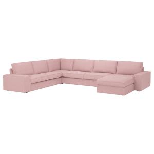 IKEA - Sofá6 esq  chaiselongue Gunnared marrón rosa claro