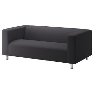 IKEA - Funda para sofá de 2 plazas Kabusa gris oscuro