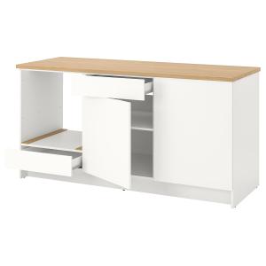 IKEA - Armario bajo con puertas y cajón blanco de cocina