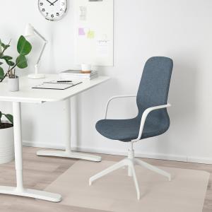 IKEA - Silla juntas con reposabrazos Gunnared azul/blanco