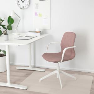 IKEA - Silla juntas con reposabrazos Gunnared marrón rosa c…
