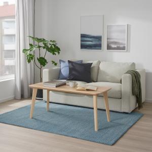 IKEA - Alfombra, pelo corto Azul claro 133x195 cm