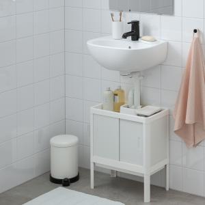 IKEA - SKATSJÖN Armario bajo lavabo 2 prtas blanco/grifo SA…