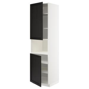 IKEA - Armario microondas 2ptbld blanco/Lerhyttan tinte neg…
