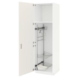 IKEA - Armario escobero / limpieza blanco/Veddinge blanco