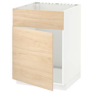 IKEA - Armario fregadero cocina blanco/Askersund efecto fre…