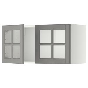IKEA - Aparador 2ptvdr blanco/Bodbyn gris
