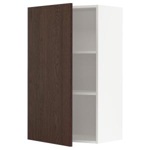 IKEA - Aparador con baldas blanco/Sinarp marrón 60x100 cm