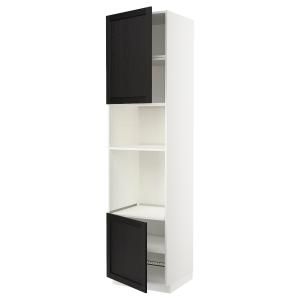 IKEA - Armario alto hornomicro   2pbld blanco/Lerhyttan tin…