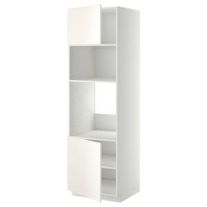 IKEA - Armario alto hornomicro   2pbld blanco/Veddinge blan…