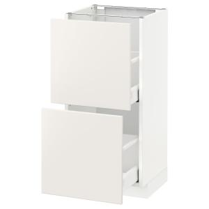 IKEA - Armario bajo cocina con 2 cajones blanco/Veddinge bl…