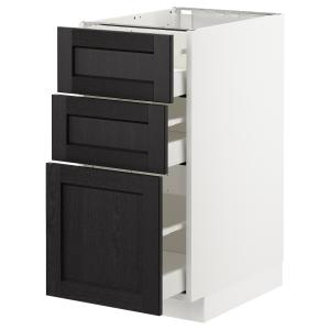 IKEA - Armario bajo cocina con 3 cajones blanco/Lerhyttan t…
