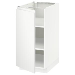 IKEA - Armario bajo con baldas blanco/Voxtorp blanco mate 4…