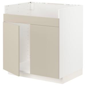IKEA - Armario bajo fregadero doble HAVSEN blanco/Havstorp…