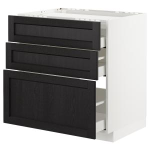 IKEA - Armario bajo para placa 3 cajones blanco/Lerhyttan t…