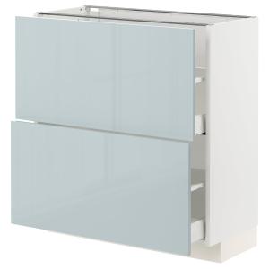 IKEA - Abjo2cj blanco/Kallarp azul grisáceo claro 80x37 cm