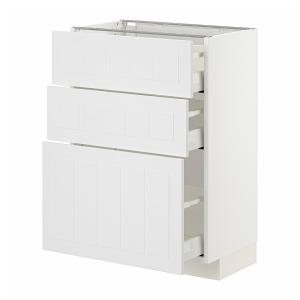 IKEA - Armario bajo cocina 3 cajonesblanco/Stensund blanco…