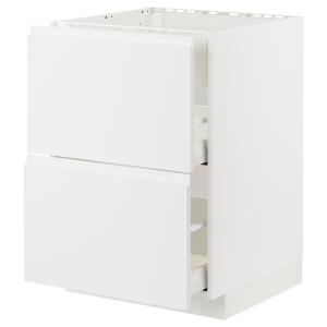 IKEA - Armario bajo para placa integrado blanco/Voxtorp bla…