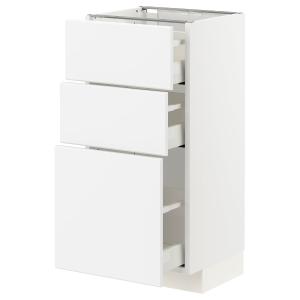 IKEA - Armario bajo cocina con 3 cajones blanco/Kungsbacka…