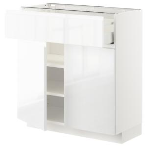 IKEA - Armario bajo con cajón y 2 puertas blanco/Voxtorp al…