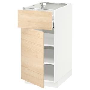 IKEA - Armario bajo con cajón y puerta blanco/Askersund efe…