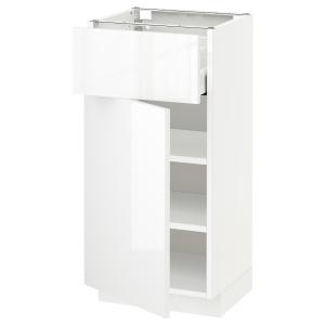 IKEA - Armario bajo con cajón y puerta blanco/Ringhult blan…