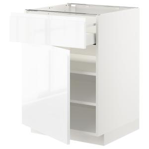 IKEA - Armario bajo con cajón y puerta blanco/Voxtorp alto…