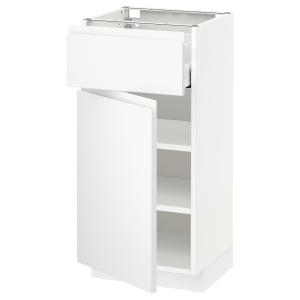 IKEA - Armario bajo con cajón y puerta blanco/Voxtorp blanc…