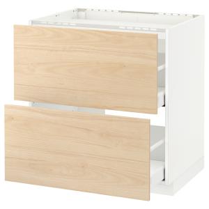 IKEA - Armario bajo para placa 2 cajones blanco/Askersund e…