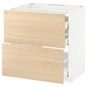 IKEA - Armario bajo para placa 3 cajones blanco/Askersund e…